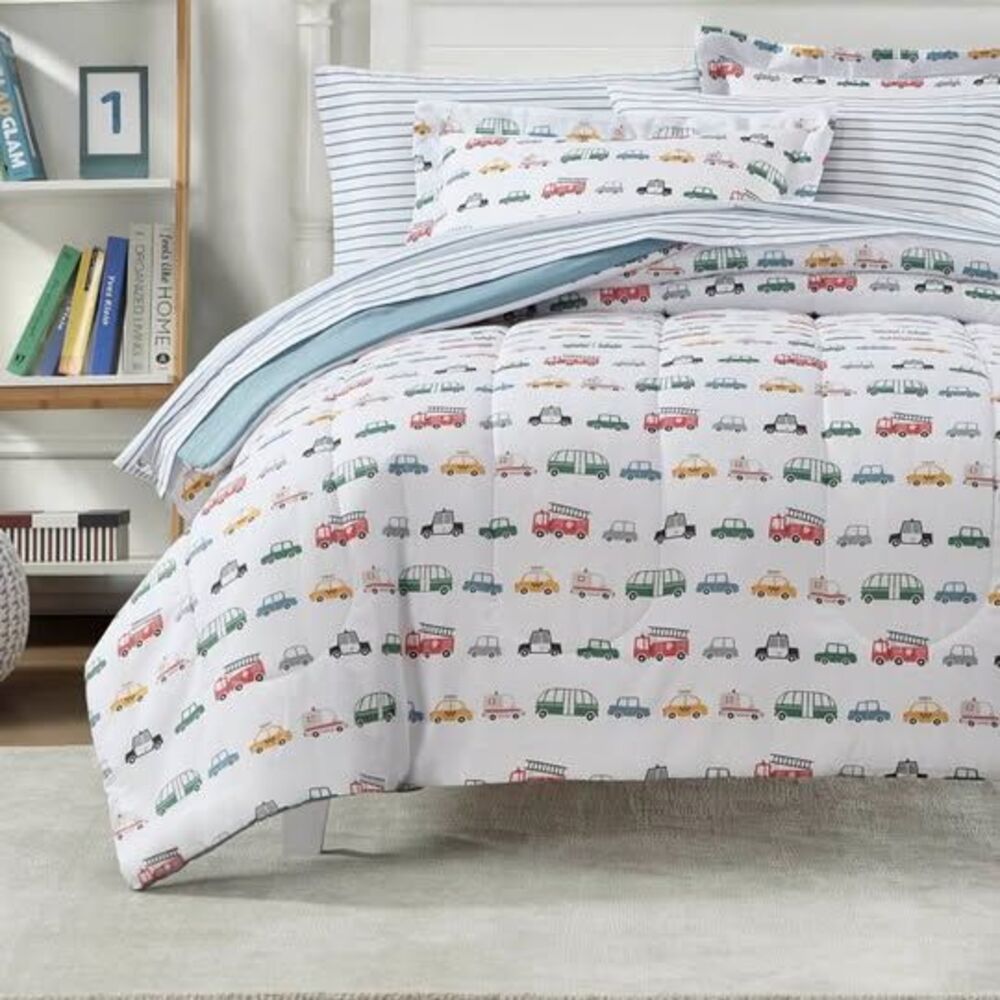 Dream factory cars trucks full set Transportation Bed-in-a-Bag Set